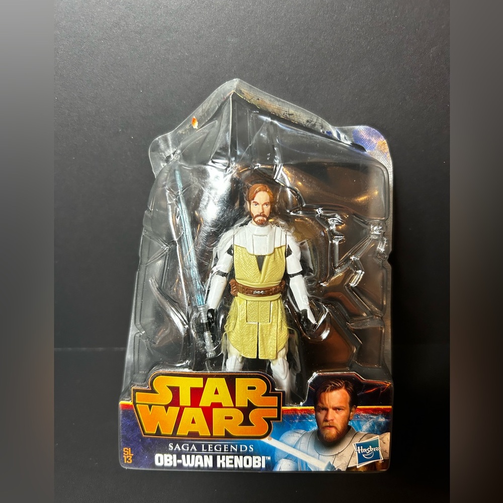 Star Wars Saga Legends Obi-Wan Kenobi - NEW package backing fell off and LOST